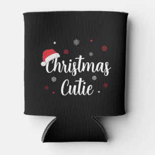 Modern Christmas Cutie Can Cooler