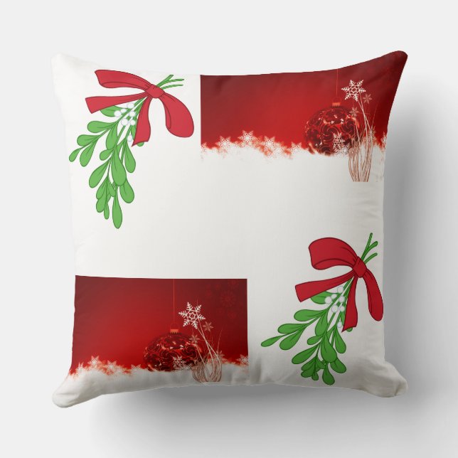"MODERN CHRISTMAS/DIFFERENT SIDE" CHRISTMAS PILLOW (Back)