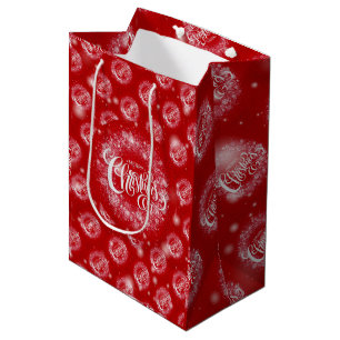 Modern Christmas Elegant Gift Medium Gift Bag