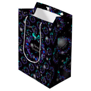 Modern Christmas Elegant Gift Medium Gift Bag