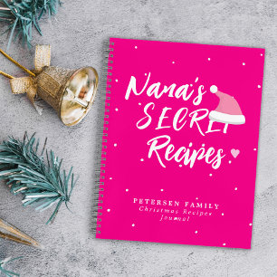 Modern Christmas family recipes journal