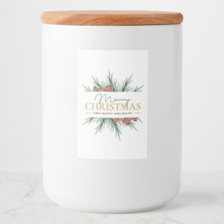 Modern Christmas Food Label