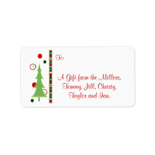 Modern Christmas Gift Tag