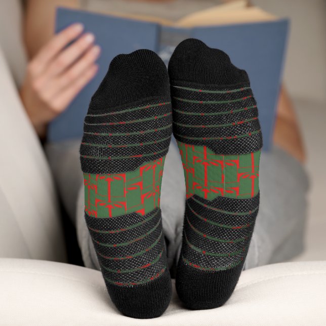 Modern Christmas Gifts Design Holiday Socks (Bottom)