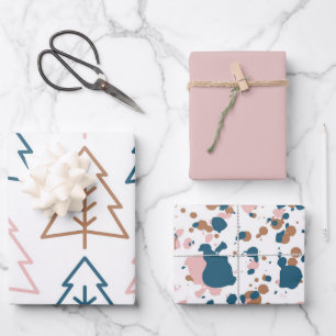 Modern   Christmas   Gold   Minimalistic Wrapping Paper Sheet