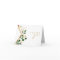 Modern Christmas Greenery | White Thank You Card