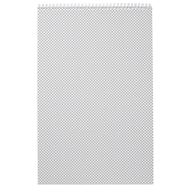 Modern Christmas Grey Pattern Gift Wrap Calendar (Cover)