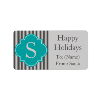 Modern Christmas Holiday Gift Tag Labels