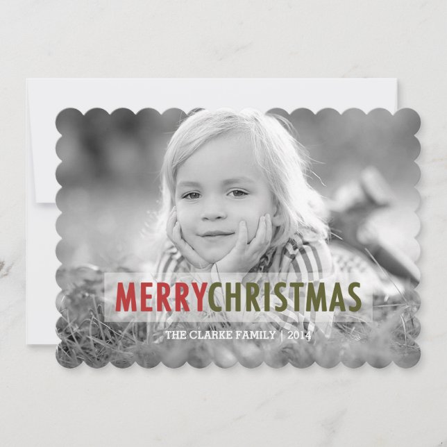 MODERN CHRISTMAS | HOLIDAY PHOTO CARD (Front)
