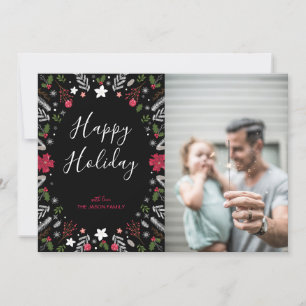 Modern Christmas, Holiday Photo Greeting Card