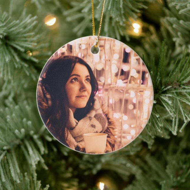 Modern Christmas Holidays Full Photo Ceramic Tree Decoration (Tree)