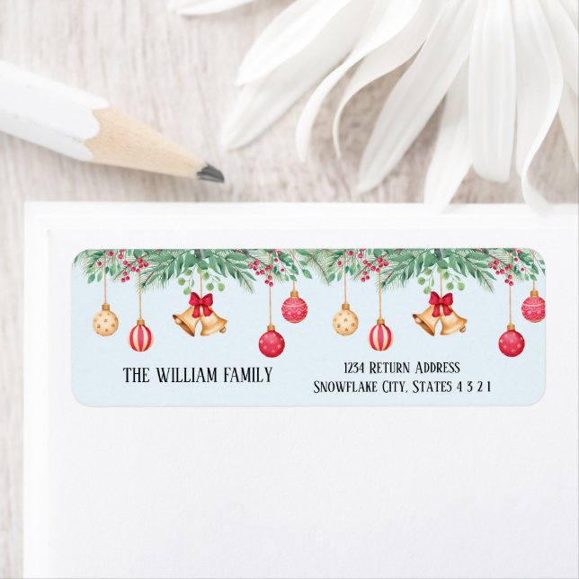 Modern Christmas Holly And Red Berries (Insitu)