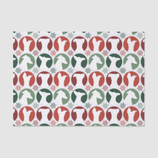 Modern Christmas Italian Greyhound Iggy Tissue Paper