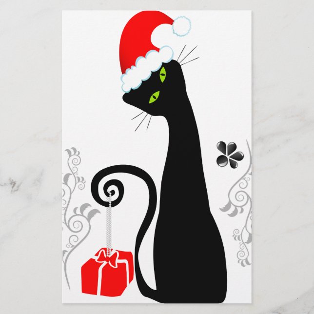 Modern Christmas Kitty (Front)