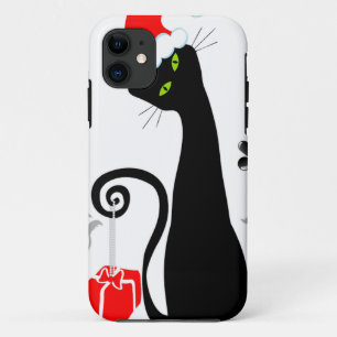 Modern Christmas Kitty iPhone 11 Case