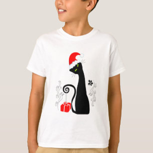 Modern Christmas Kitty T-Shirt