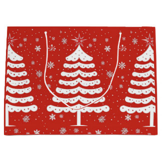 Modern Christmas Large Gift Bag