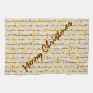 Modern Christmas Luxury Christmas Trees Tea Towel