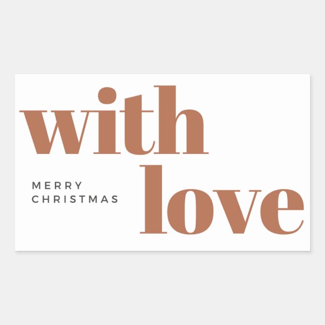 modern christmas,minimalist,minimalist christmas,m rectangular sticker (Front)