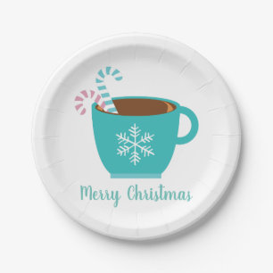 Modern Christmas Mug Customisable Paper Plate