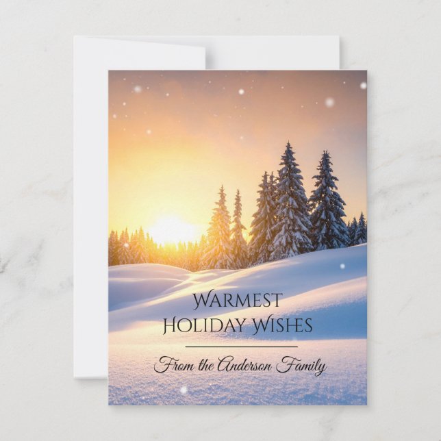 Modern Christmas & New Year Card Elegant (Front)