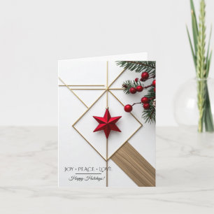 Modern Christmas & New Year Card Elegant