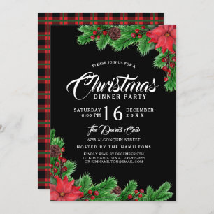 Modern Christmas Ornament Party Invitation