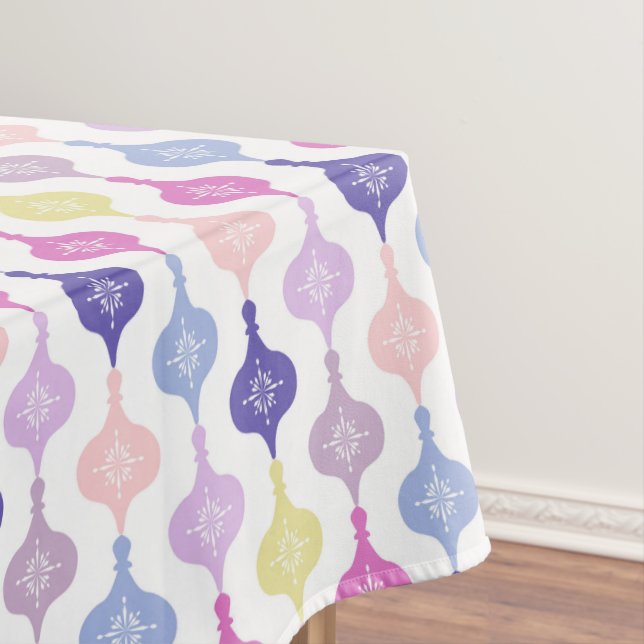 Modern Christmas Ornament  Tablecloth (In Situ)