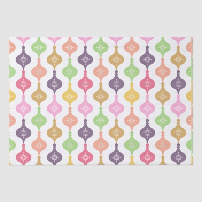 Modern Christmas Ornament  Tissue Paper (Front)