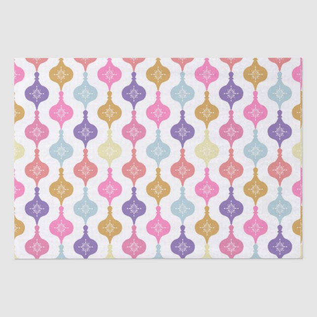 Modern Christmas Ornament  Tissue Paper (Front)