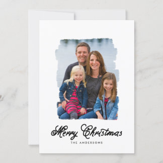 Modern Christmas Painted | Holiday Photo Card