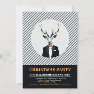 Modern Christmas Party, Holiday Party Invitations