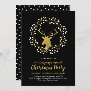 Modern Christmas Party, Holiday Party Invitations