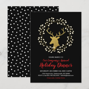 Modern Christmas Party, Holiday Party Invitations