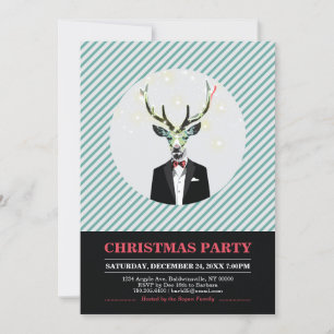Modern Christmas Party, Holiday Party Invitations