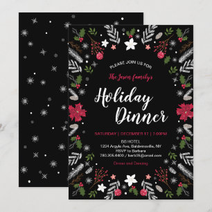 Modern Christmas Party, Holiday Party Invitations