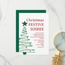 Modern Christmas Party Invitation