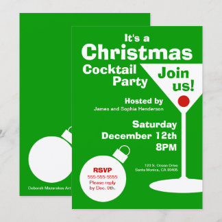Modern Christmas Party Invitation
