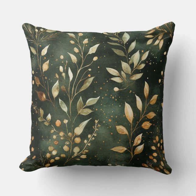 Modern Christmas Pattern Pillow – Abstract Holiday (Front)