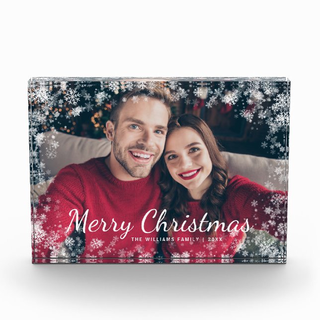 Modern Christmas Photo Block (Front)