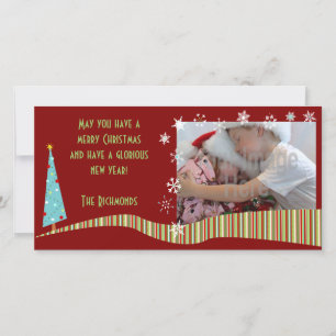 Modern Christmas Photo Card