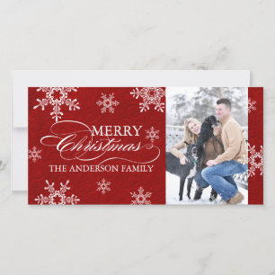 Modern Christmas Photo Card Template