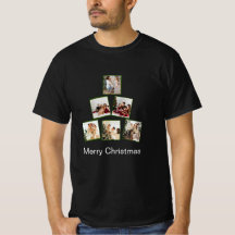Modern Christmas Photo Collage T-Shirt