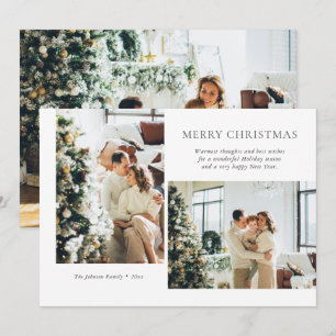 Modern Christmas Photo Holiday Card