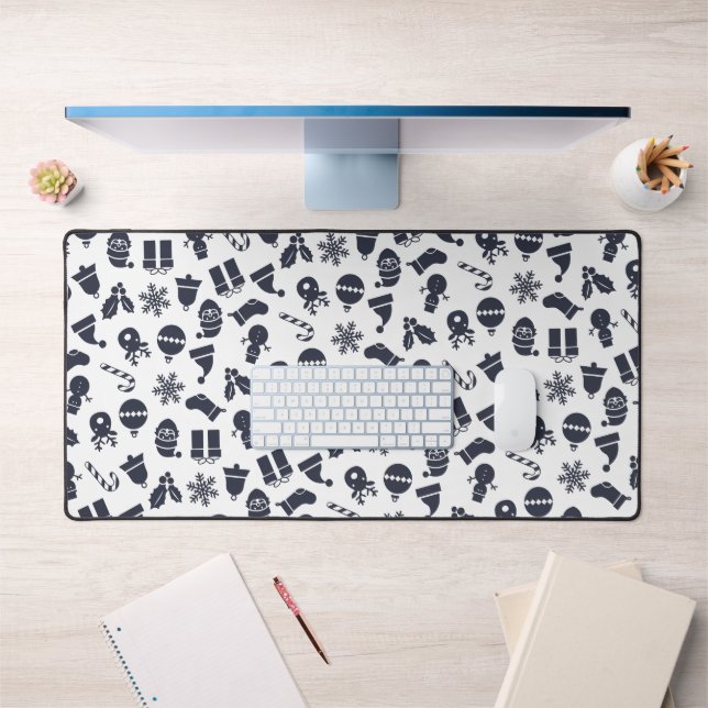 Modern Christmas Seamless Pattern Desk Mat (Office 1)