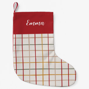 Modern Christmas Small Christmas Stocking