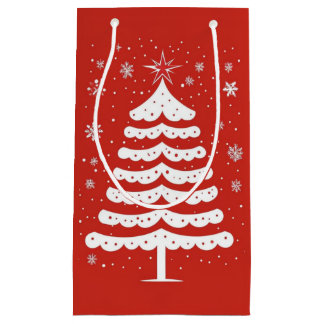 Modern Christmas Small Gift Bag
