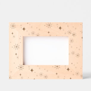Modern Christmas Snowflake   Etched Frames