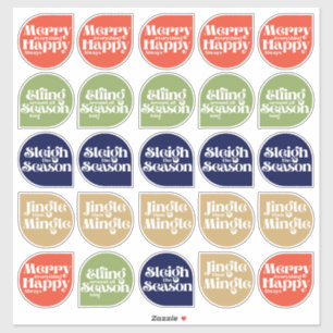 Modern Christmas Sticker Seals