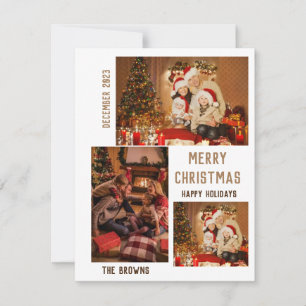 Modern Christmas Stylish Minimalist Script Family  Card